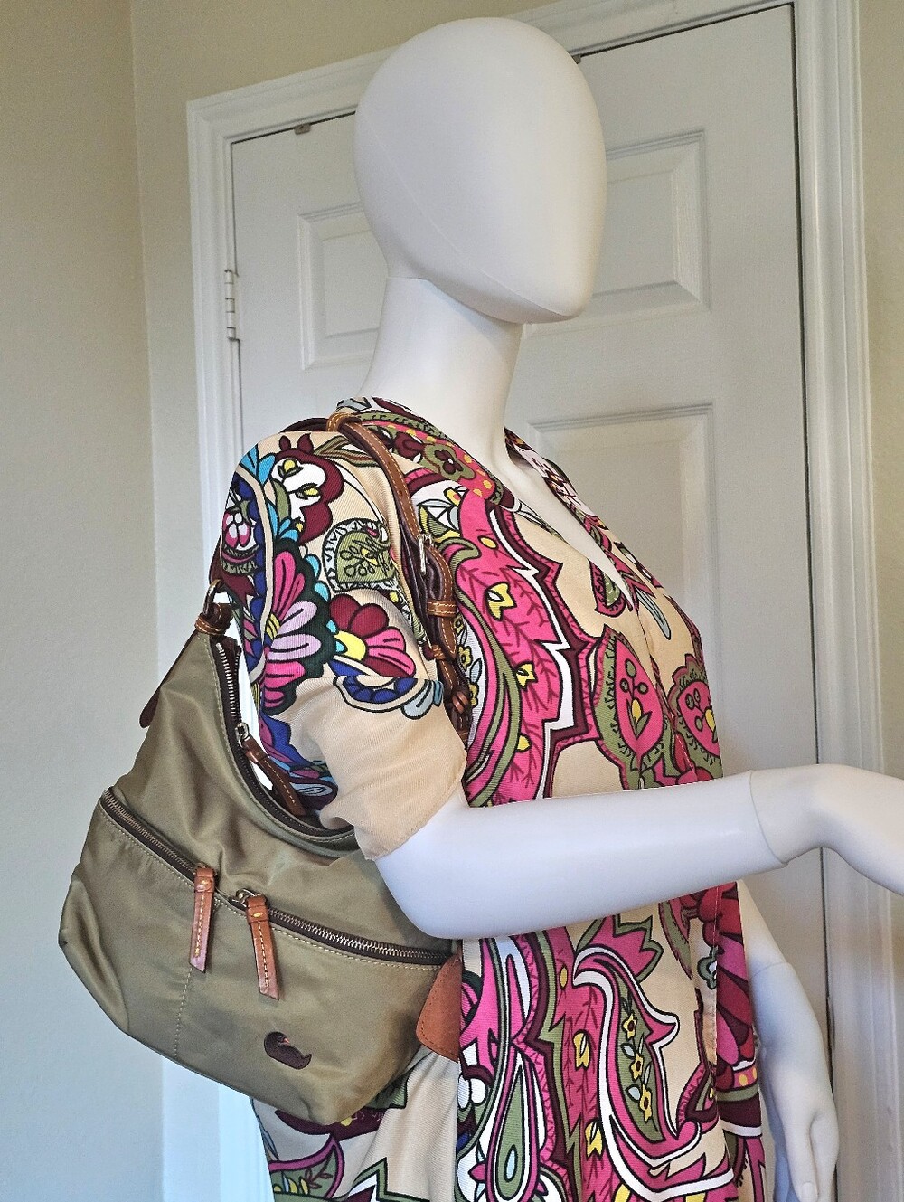 Dooney & Bourke Olive Hobo Bag - Vintage